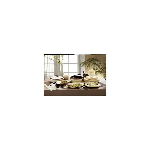 Image of SignoraWare Square Plastic Dinner Set | Set of 36 Pcs 