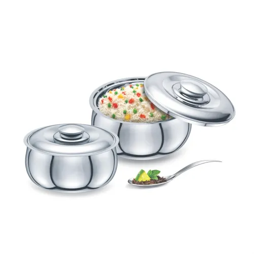 Image of Signoraware Hot Delight Stainless Steel Casseroles| Insulated Food Warmers| Easy to Clean| Retain Freshness For Hours| O