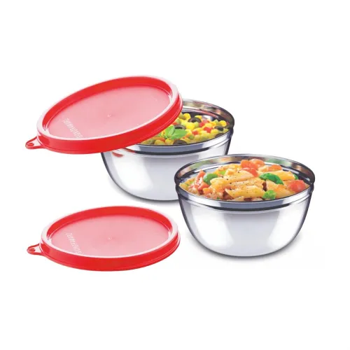 Image of Signoraware Stainless Steel Mixing Bowl 500ml Set of 2