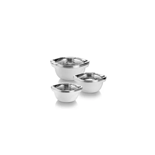 Image of Signoraware Steel Inner Plastic Outer Casseroles (SO3)