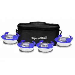 SignoraWare 4-Pc Stainless Steel Lunch Box with Bag