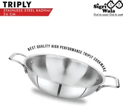 Sigri-wala Cook Healthy Kadhai 26 cm diameter 3.3 L capacity