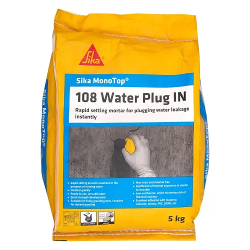 Image of Sika Monotop 108 Water Plug | Fast Setting Waterproofing Mortar for Instantly