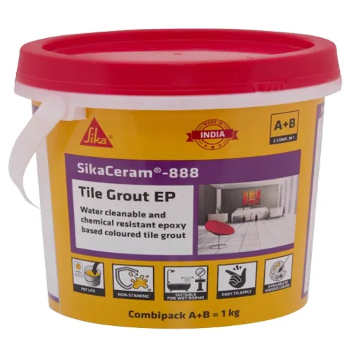 Image of SIKA SikaCeram 888 Tile Grout EP Coloured Grout Adhesive 1kg
