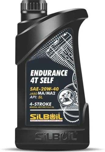 Image of SILBOIL ENDURANCE 4T Premium Mineral Engine Oil  (1 L, Pack of 1)