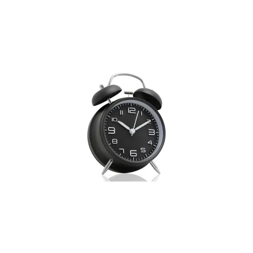 Image of Silent Non Ticking Alarm Clock (Tween Black)