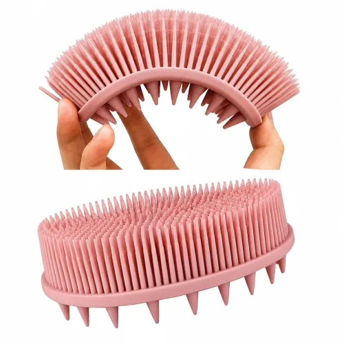 Image of Silicone Bath Body Scrubber Brush for Shower & Bath 