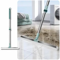 Silicone Floor Wiper with Long Handle for Home Cleaning, Bathroom Water Wiper