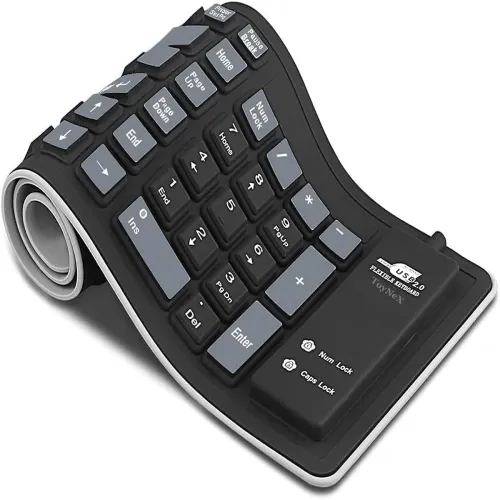 Image of Silicone Foldable Rollup Flexible Keyboard