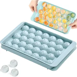 Silicone Ice Cube Tray, Hexagon Shape Ice Mould, Stackable Design