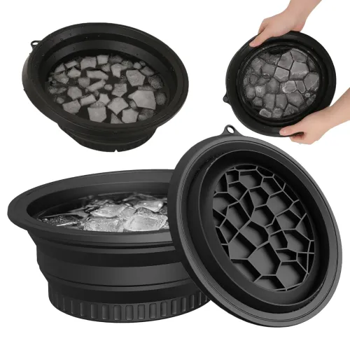 Image of Silicone Ice Face Bowl Collapsible Facial Tub