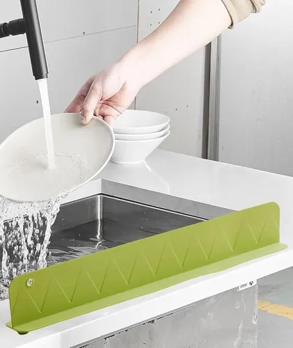 Image of Silicone Sink Splash Guard for Kitchen
