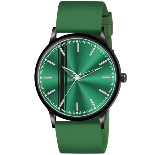 Image of Silicone Strap Analog Wrist Watch 
