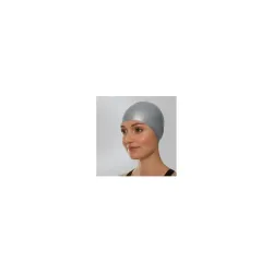 Silicone Swimming Cap, Unisex, Multi-Colour, One Size Fits All (Grey)