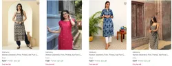Silksutra Womens Kurtas at minimum 70% Discount
