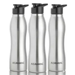 Silva Stainless Steel Water Bottle 1000ml | Single Wall, Lightweight, Leak Proof