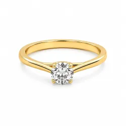 925 Sterling Silver Classic Round Moissanite Valentino Promise Solitaire For Women | 18k For Women | 18k Gold Plated Fine Jewelry for Women | AAA+ Quality Engagement Ring | Best Gift