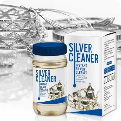 Silver Deep Cleaner Liquid Tarnish Remover for Jewellery & UtensilsSilver Deep Cleaner Liquid - Fast Acting Tarnish Remover for Jewellery, Pooja Items & Utensils Instant Sparkling Clean (PAC...