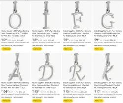 Silver LOOT: 1gm Silver Pendant @ ₹76