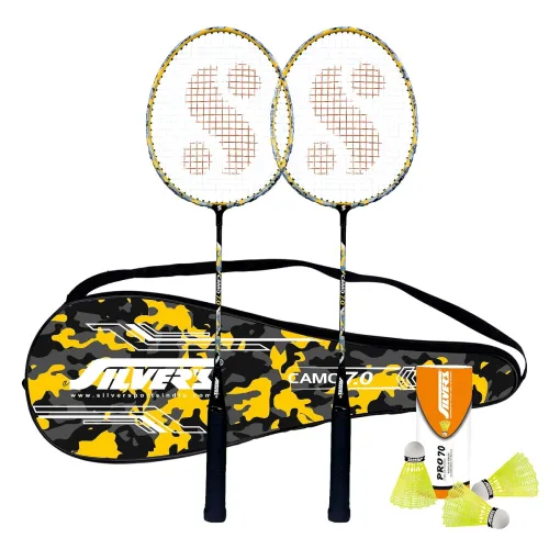 Image of Silver's Aluminium Camo 7.0 Badminton Kit 2 Racquets Cover