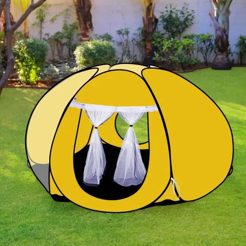Image of SILVER SHINE Foldable Delightful Patterns Popup Kids Play Tent House