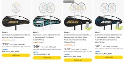 Silvers Aluminium Badminton Kit Starting @ ₹198