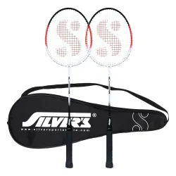 Silvers Aluminium Stricker Badminton Kit (2 Racquets with Full Cover)