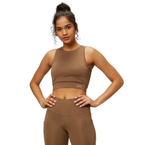 Image of Silvertraq Women's Padded Cross Back Crop Top