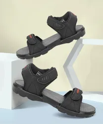 SIMATA Men Sandal (Black , 7)