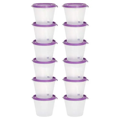 Image of SIMPARTE Nesterware Round Plastic Container Set 1000ml set of 12