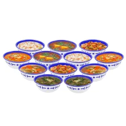SIMPARTE Plastic Serving Bowls Set of 12