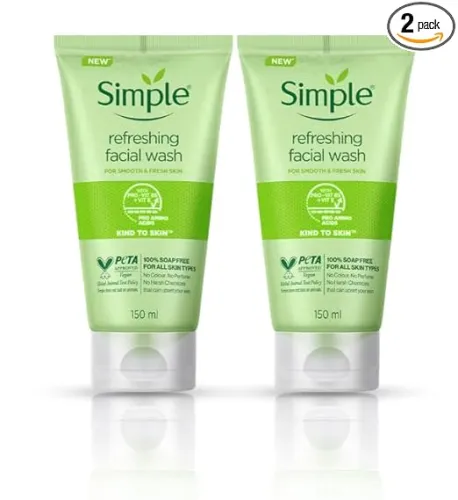 Image of Simple Kind To Skin Refreshing Facial Wash 150 ml, Po2