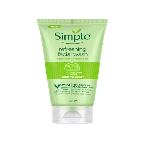 Image of Simple Set of 3 Kind To Skin Refreshing Facial Wash - 150 ml