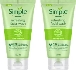 Simple Kind To Skin Refreshing Face Wash (PACK OF 2)  (300 ml)