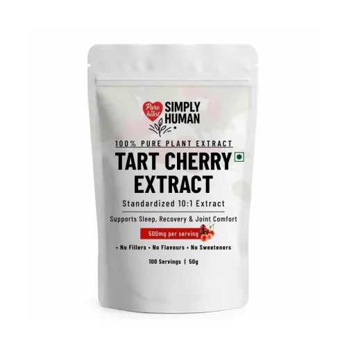 Image of Simply Human Tart Cherry Extract Powder 10:1 500mg 100 Servings