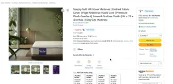 Simply Soft HR Foam Mattress | Knitted Fabric Cover | High Resilience Foam Core