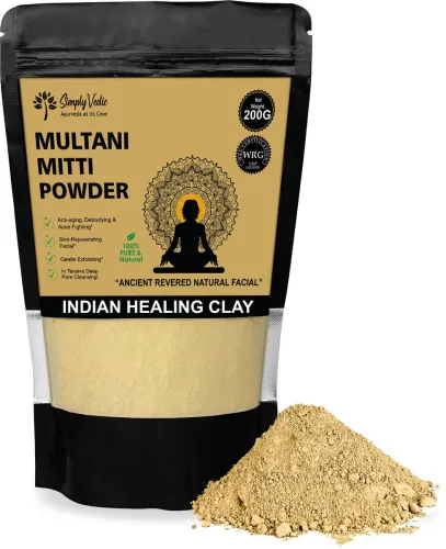 Image of Simply Vedic 100% Natural Multani Mitti Powder 200g