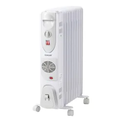 SINGER 2400W OFR Room Heater with 9 Fins | PTC Fan | 3 Heat Settings | Thermostat Control | Overheat & Tip-Over Protecti