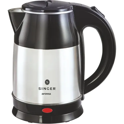 Image of Singer Aroma 1.8-Liter Electric Kettle (Silver /Black)