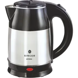 Singer Aroma 1.8-Liter Electric Kettle (Silver /Black)