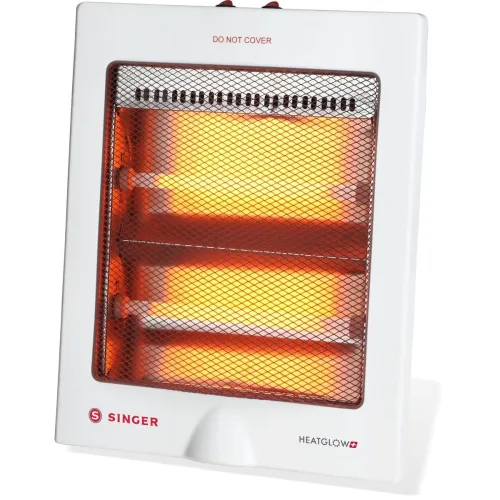 Image of Singer Heat Glow Plus Quartz Room Heater 800 Watts with 2 Heating Mode - White