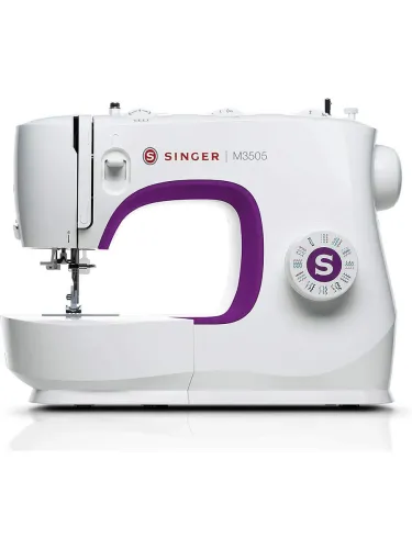 Image of SINGER M3505 Electric Sewing Machine 32 built-in stitches 801 SPM White