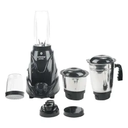 SINGER Nutrio Mixer Grinder with 4 Jars | 500-watt | 3 speed Control with Incher | Shock Proof ABS Body | ISI Mark | 2 Y