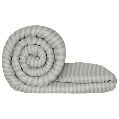 Image of Single Bed Reversible Microfiber Comforter 180 GSM Light Grey