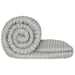 Single Bed Reversible Microfiber Comforter 180 GSM Light Grey