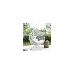 Stylish Single Seater Hammock Swing Chair With Stand Cushion