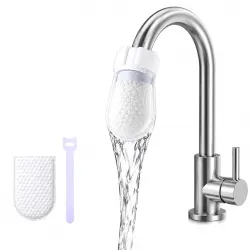 Sink Faucet Water Filter Cotton Pads with Cable Ties (20 Pcs)