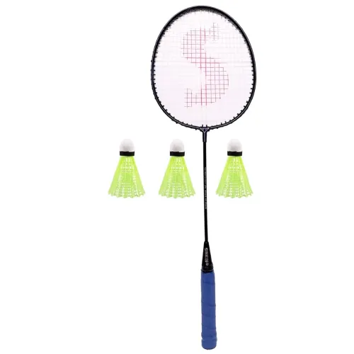 Image of SINKIN Iron Strung Badminton Racket with Shuttle 