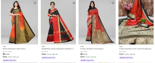 Image of Siril Women's Sarees upto 86% Discount