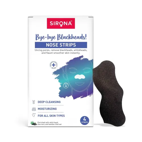 Image of Sirona Bamboo Charcoal Nose Strips (Pack of 4)
